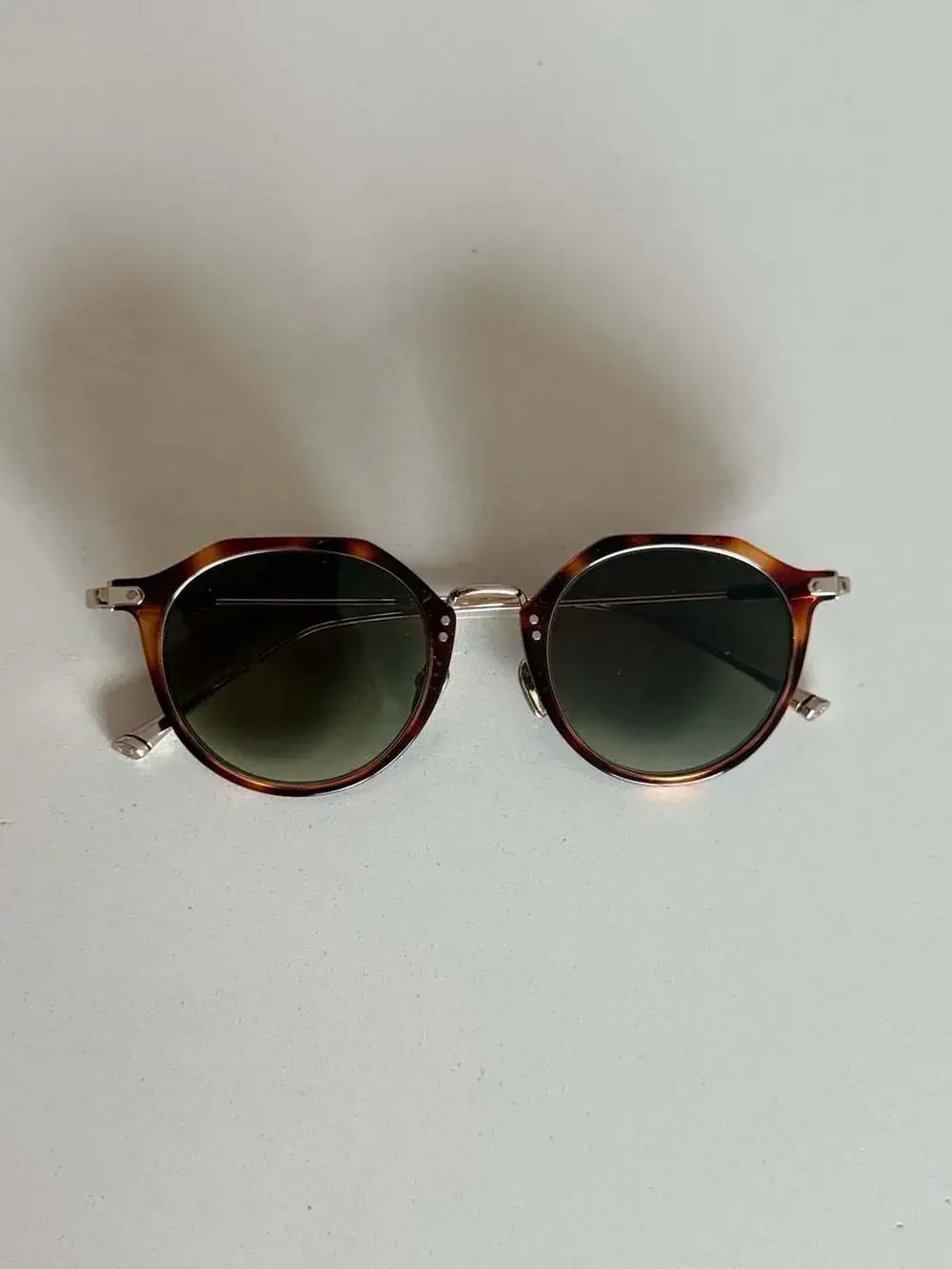 Taylor Morris Castle Tortoiseshell Sunglasses Green Gradient(READ)